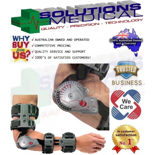DONJOY XACT ROM ELBOW BRACE POST OP POST INJURY REHAB UNIVERSAL SIZE
